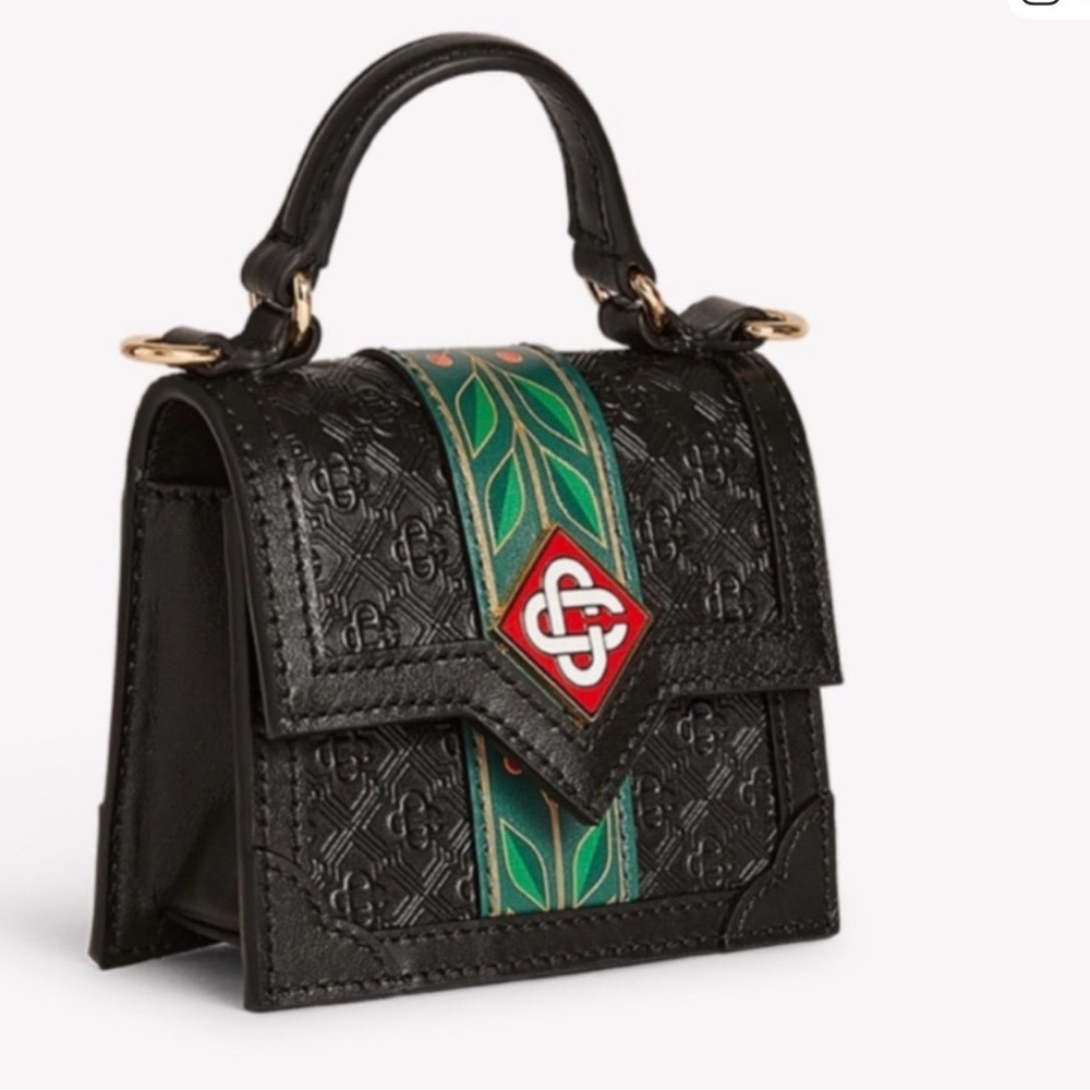 Chic Black and Green Mini Bag